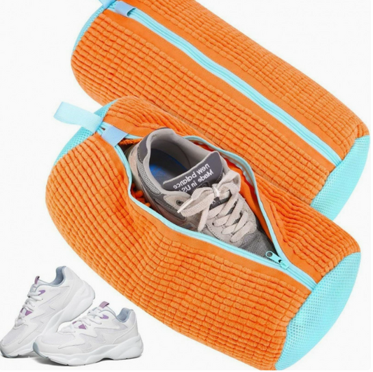Bolsa Protectora de Zapatos para Lavado en Malla Acolchada