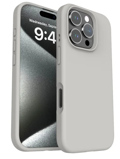 Funda para Teléfono de Silicona Líquida Anticaídas de Color Sólido