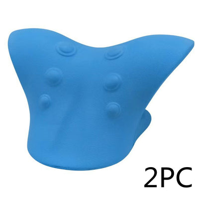Estirador y Almohada de Masaje para la Columna Cervical