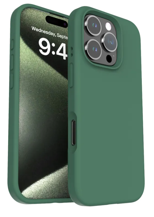 Funda para Teléfono de Silicona Líquida Anticaídas de Color Sólido