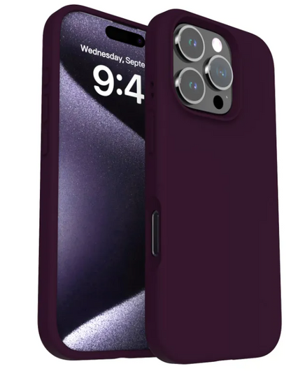 Funda para Teléfono de Silicona Líquida Anticaídas de Color Sólido