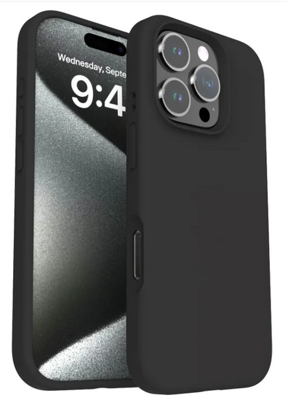 Funda para Teléfono de Silicona Líquida Anticaídas de Color Sólido