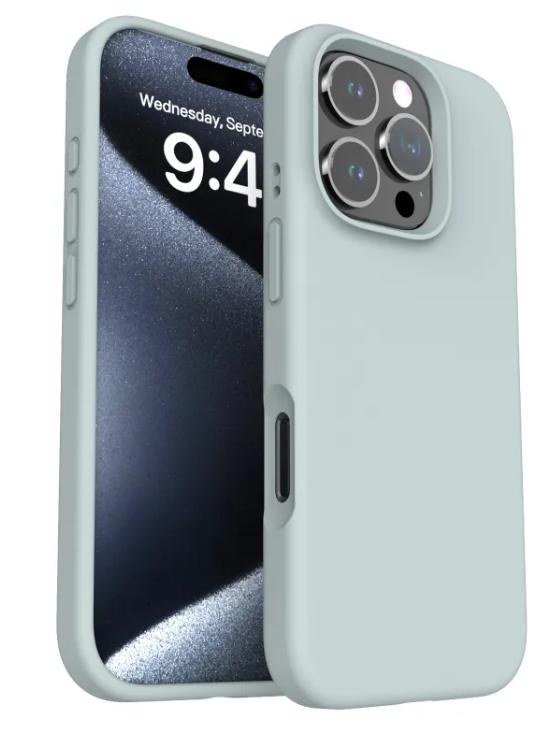 Funda para Teléfono de Silicona Líquida Anticaídas de Color Sólido