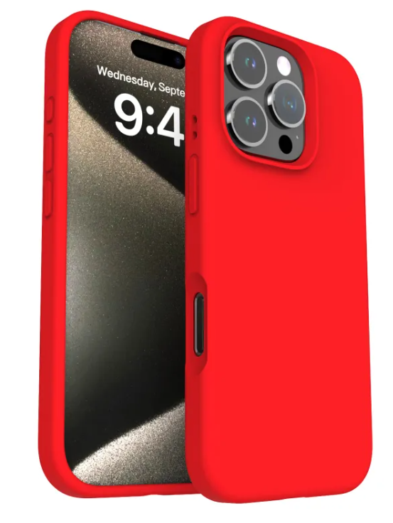 Funda para Teléfono de Silicona Líquida Anticaídas de Color Sólido