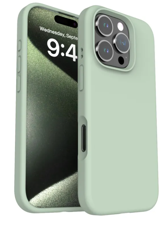Funda para Teléfono de Silicona Líquida Anticaídas de Color Sólido
