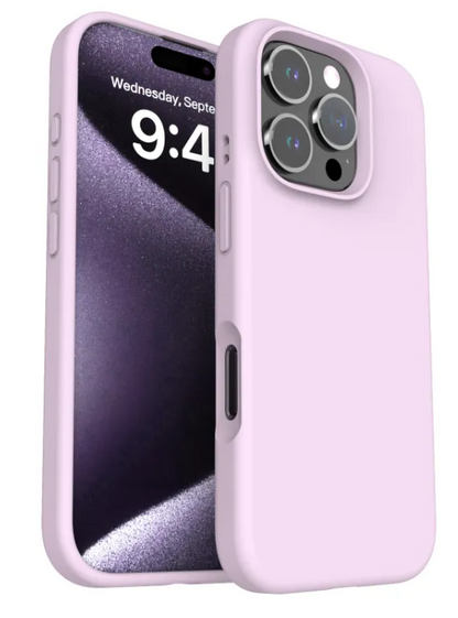 Funda para Teléfono de Silicona Líquida Anticaídas de Color Sólido