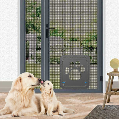 Puerta Creativa para Mascotas con Diseño Resistente a Rasguños